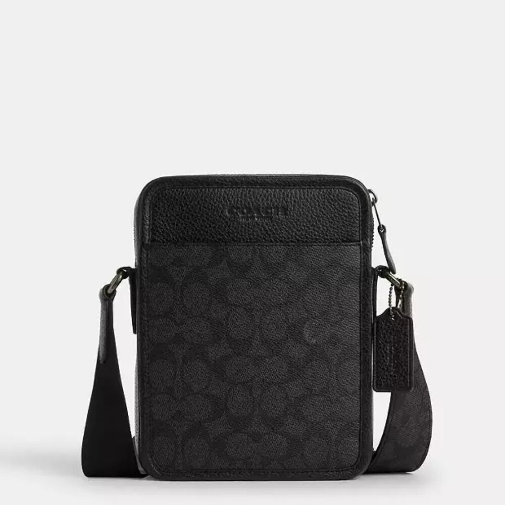 Coach Sullivan Crossbody Bag Style CAT78 | NWT | Signature Canvas & Pebble Leath